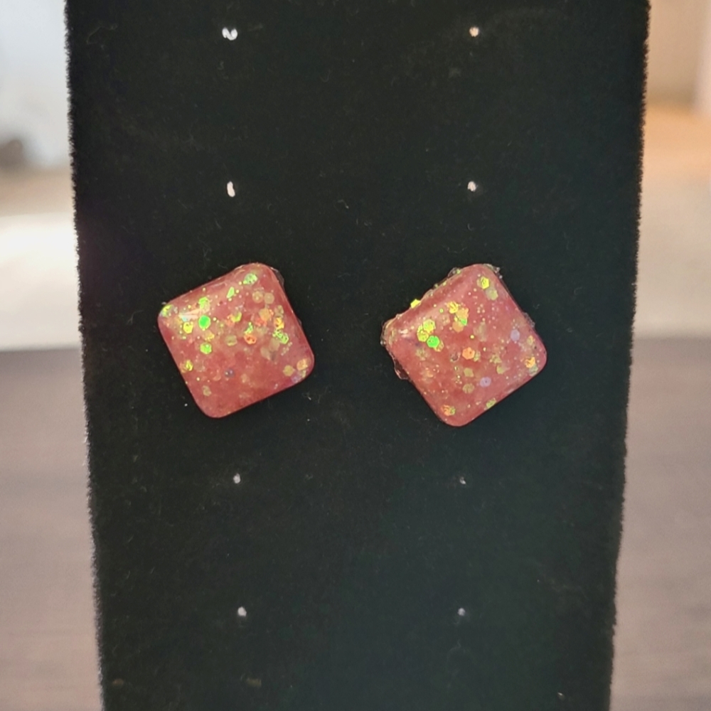 3 for $10 Pink sparkling earrings